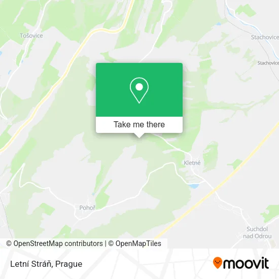 Карта Letní Stráň
