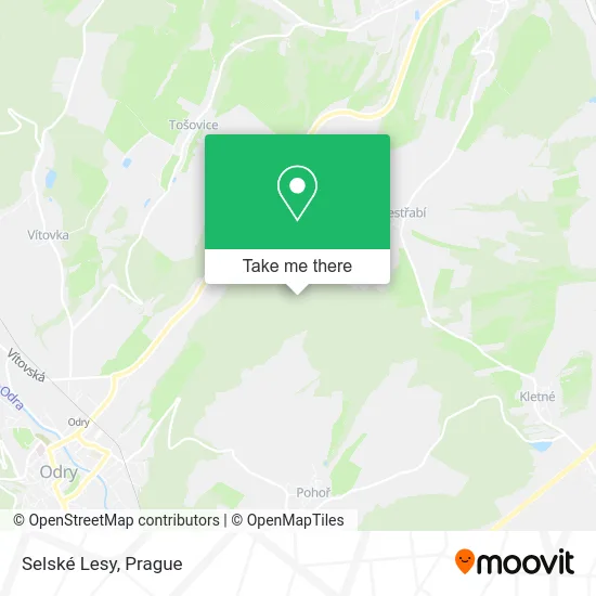 Карта Selské Lesy
