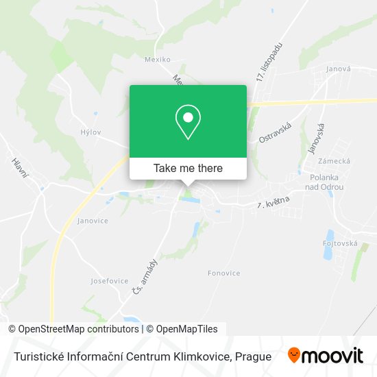 Turistické Informační Centrum Klimkovice map