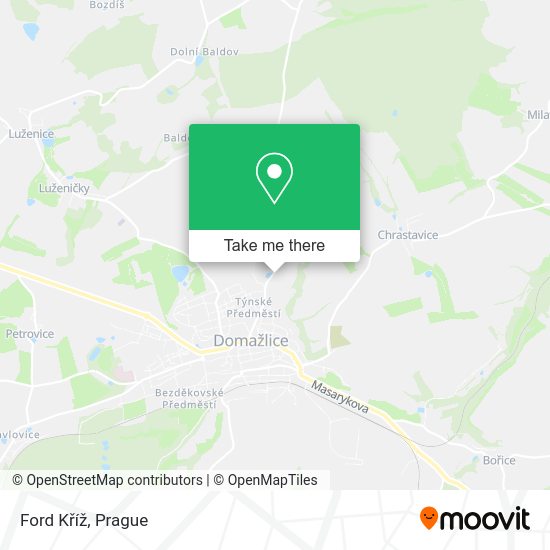 Ford Kříž map