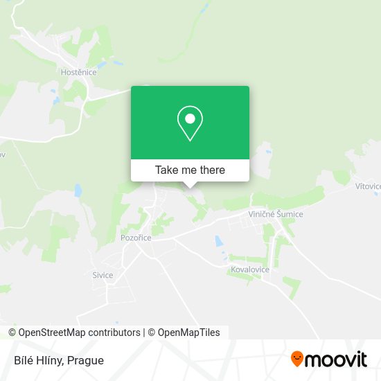 Bílé Hlíny map