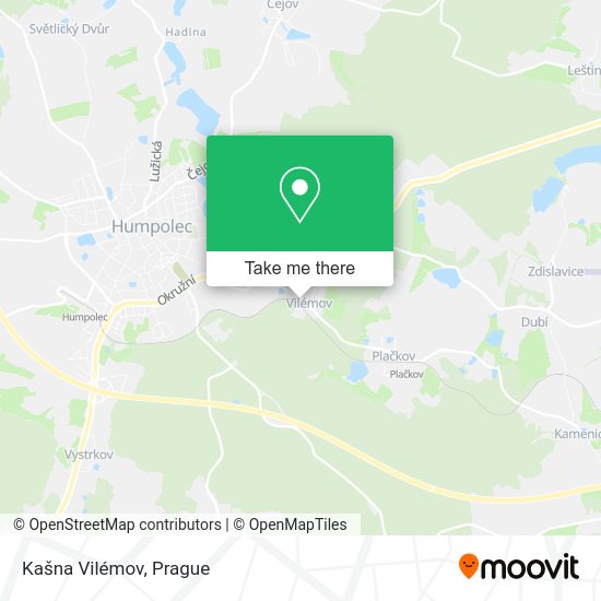 Kašna Vilémov map