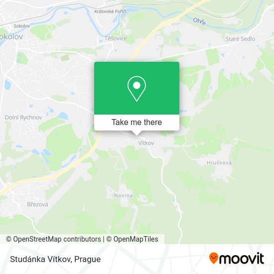 Studánka Vítkov map