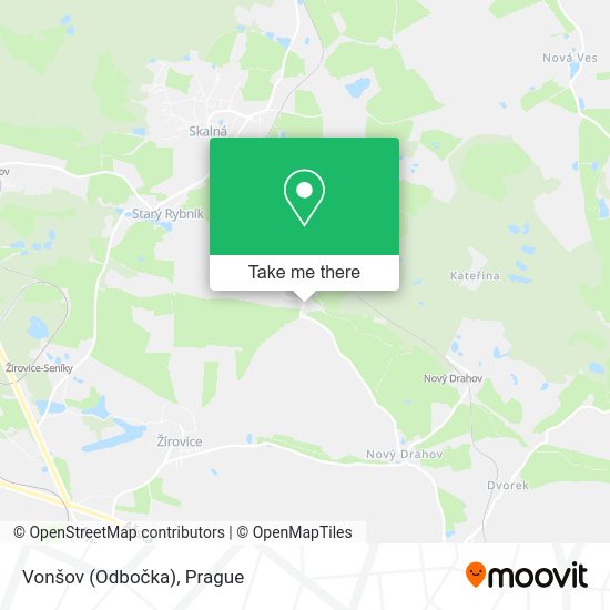 Карта Vonšov (Odbočka)