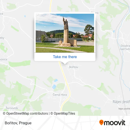 Карта Bořitov
