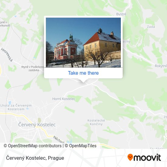 Červený Kostelec map