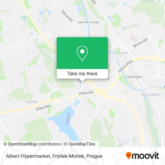 Albert Hypermarket, Frýdek-Místek map