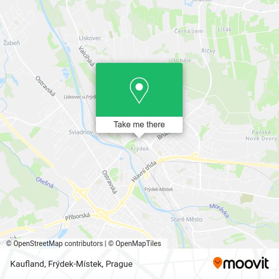 Kaufland, Frýdek-Místek map