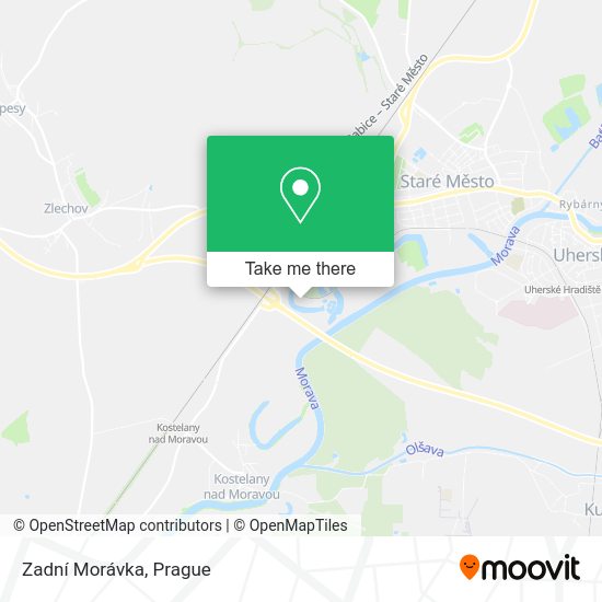 Карта Zadní Morávka