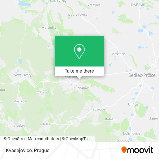Карта Kvasejovice