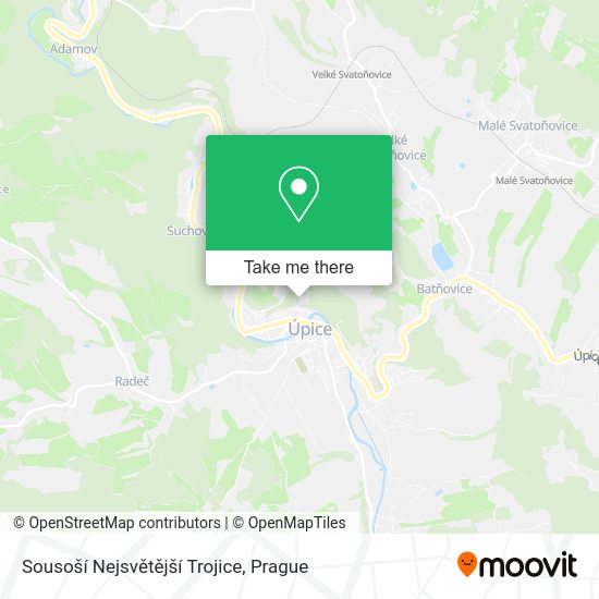 Sousoší Nejsvětější Trojice map