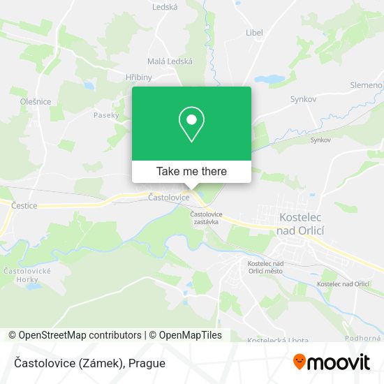 Častolovice (Zámek) map