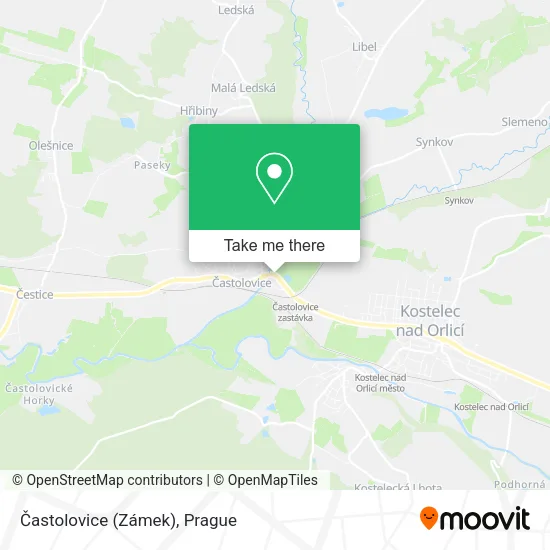 Карта Častolovice (Zámek)