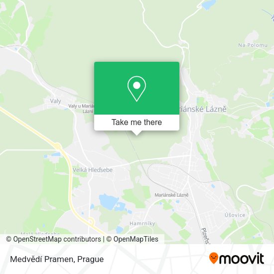 Medvědí Pramen map