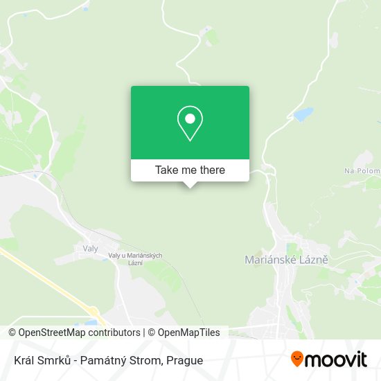Král Smrků - Památný Strom map