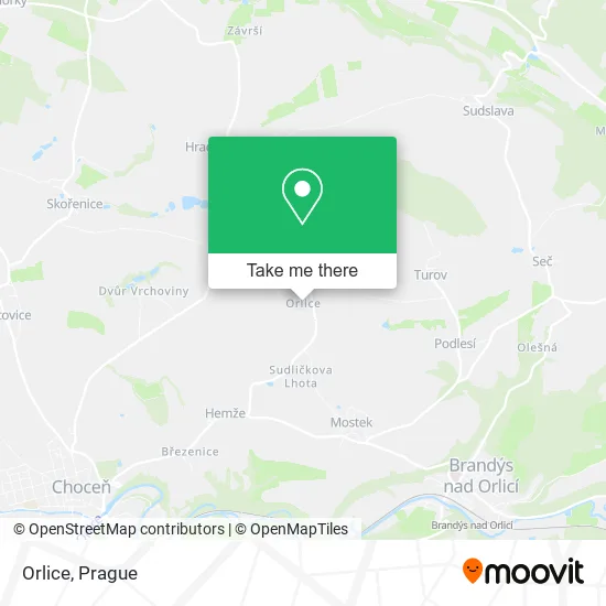 Карта Orlice