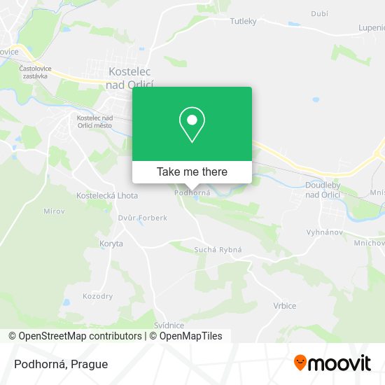 Карта Podhorná