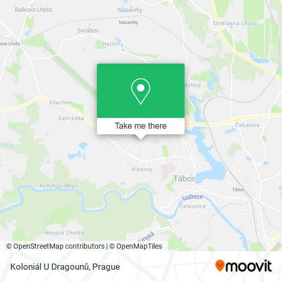 Карта Koloniál U Dragounů