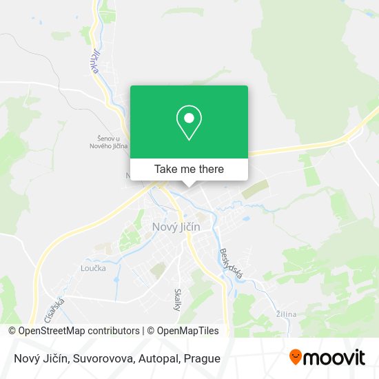 Nový Jičín, Suvorovova, Autopal map
