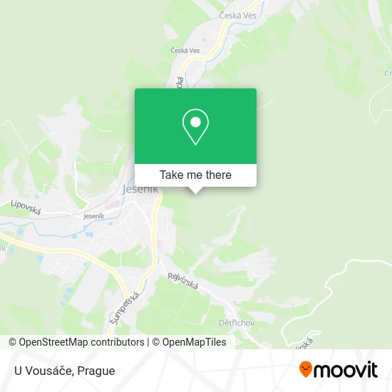 Карта U Vousáče