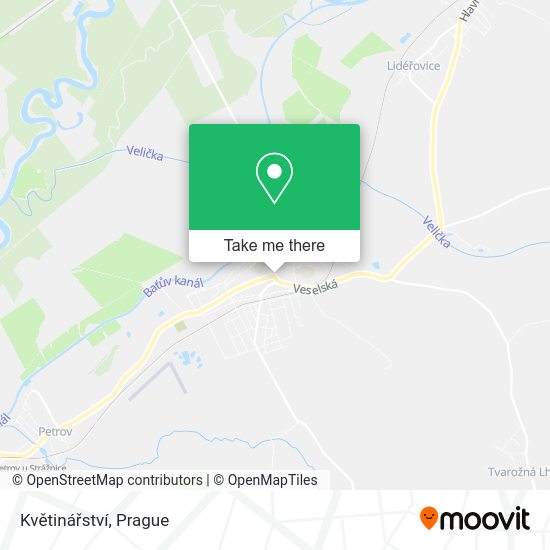 Květinářství map