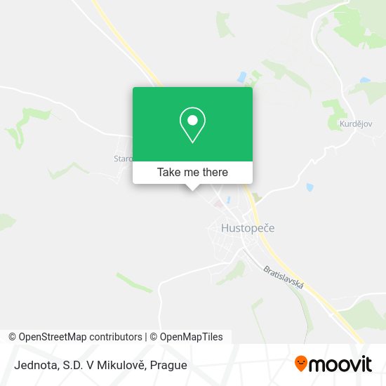 Jednota, S.D. V Mikulově map