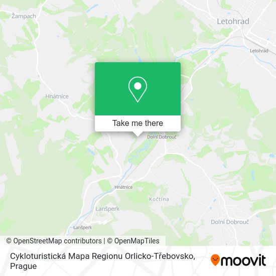Cykloturistická Mapa Regionu Orlicko-Třebovsko map