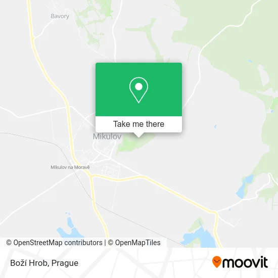 Карта Boží Hrob