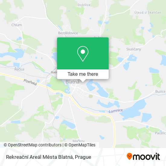 Rekreační Areál Města Blatná map