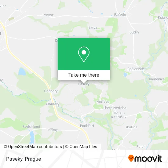 Карта Paseky