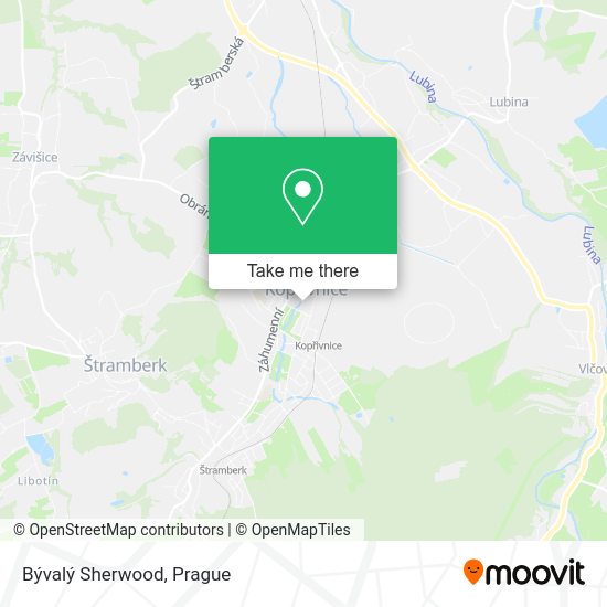 Bývalý Sherwood map