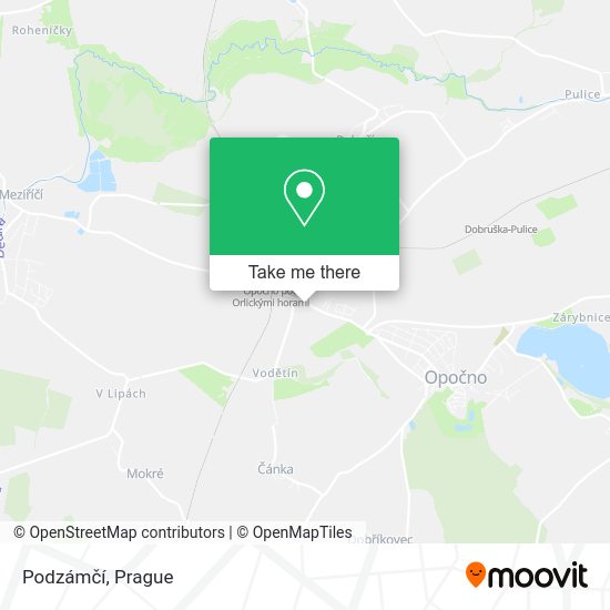 Podzámčí map