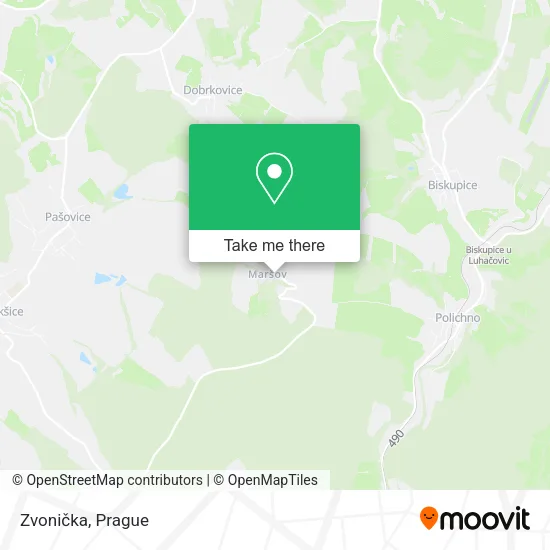 Карта Zvonička