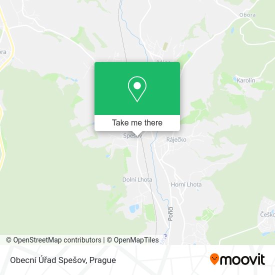Obecní Úřad Spešov map
