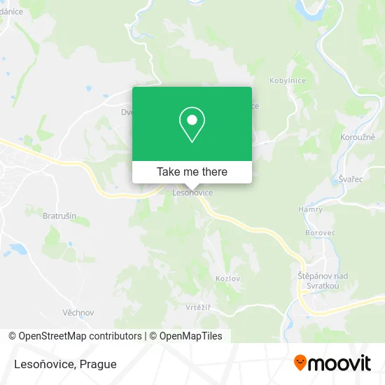 Карта Lesoňovice