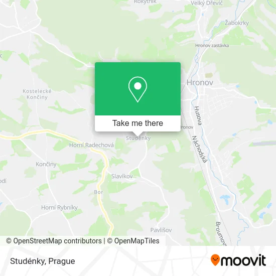 Карта Studénky