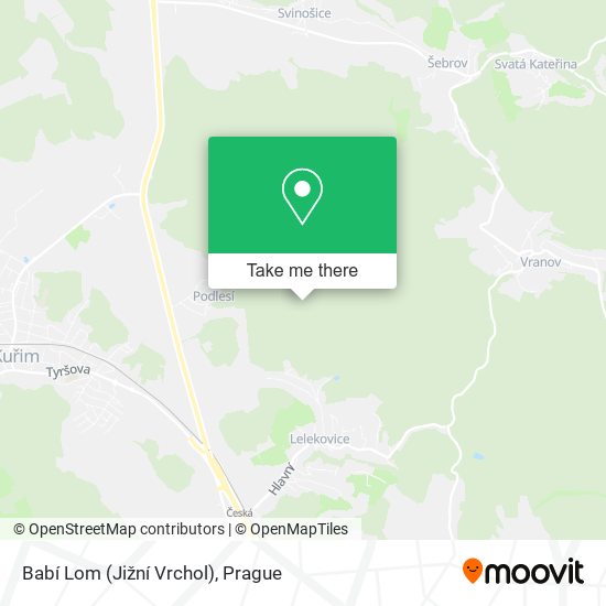 Babí Lom (Jižní Vrchol) map