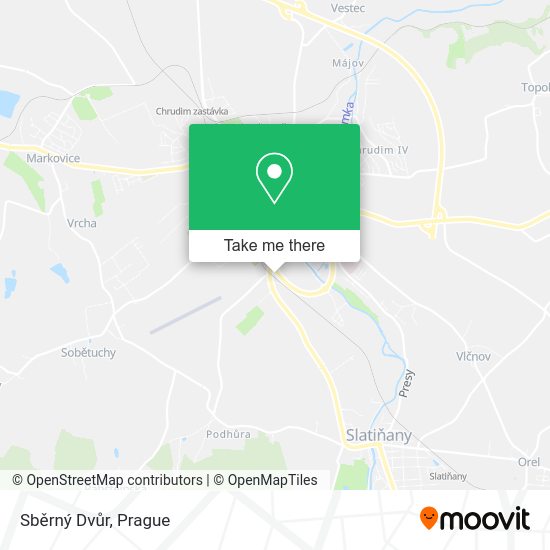 Sběrný Dvůr map