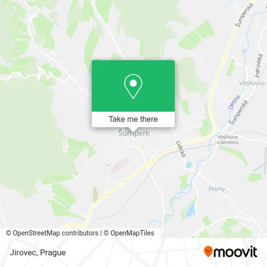 Карта Jírovec