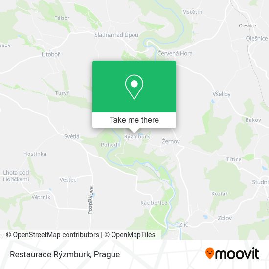 Restaurace Rýzmburk map