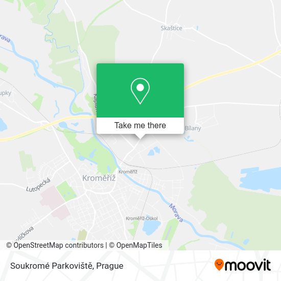 Soukromé Parkoviště map