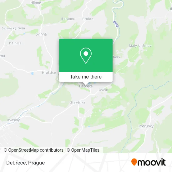 Карта Debřece