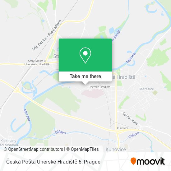 Česká Pošta Uherské Hradiště 6 map