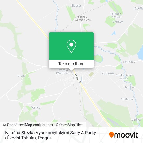 Naučná Stezka Vysokomýtskými Sady A Parky (Úvodní Tabule) map