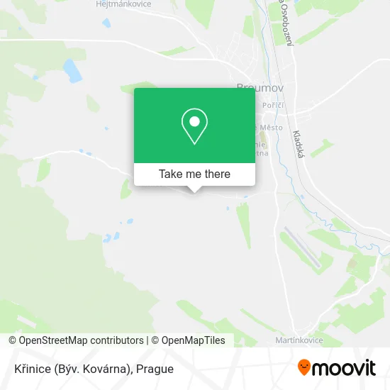 Křinice (Býv. Kovárna) map