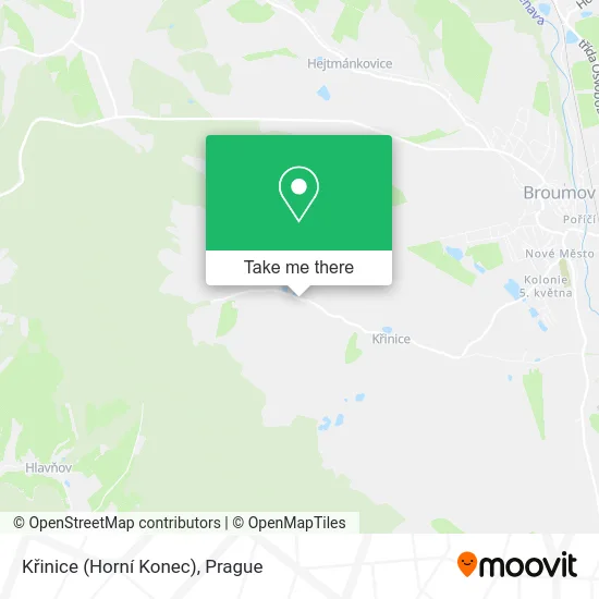 Křinice (Horní Konec) map