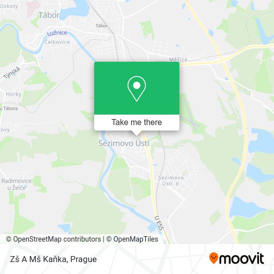 Zš A Mš Kaňka map