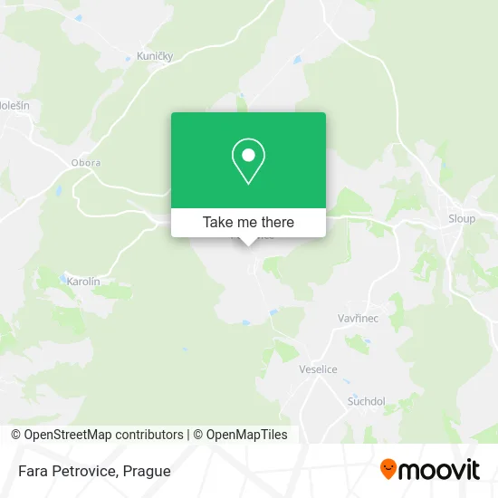 Fara Petrovice map