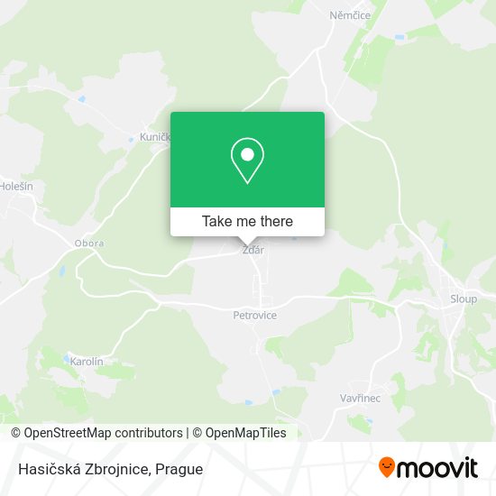 Hasičská Zbrojnice map