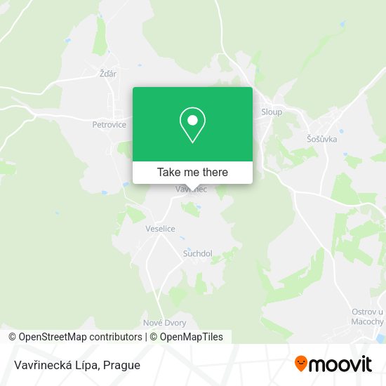 Vavřinecká Lípa map
